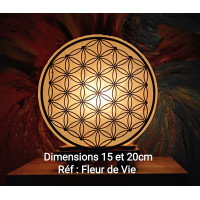 Flower of Life salt lamp