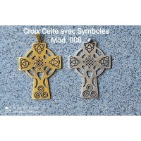 Celtic cross necklace with symbols