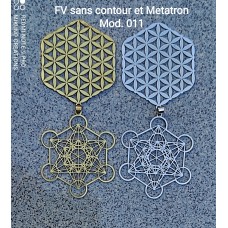 Flower of Life & Metatron Cube necklace