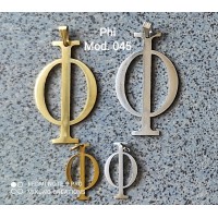 Letter Phi necklace