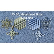Flower of Life, Metatron Cube, and Sirius necklace