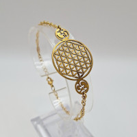 Bracelet Fleur de Vie avec Om (ॐ) Bracelet Fleur de Vie avec Om (ॐ)