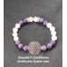 Bracelet Fleur de Vie avec Améthyste et Quartz rose