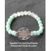 Bracelet Fleur de Vie Lotus avec Amazonite et Cristal de roche