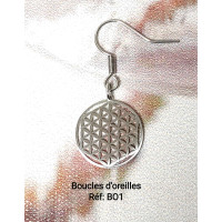 Boucles d'oreille Fleur de Vie Boucles d'oreille Fleur de Vie
